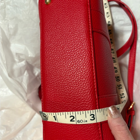 2pc Red The Tote Bag&Wallet Set.Crossbody strap
10.5w,9.5h,4.5 expansion- vegan - Picture 9 of 13